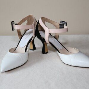 EUC STELE Made in Italy white pumps with pointed toes US6